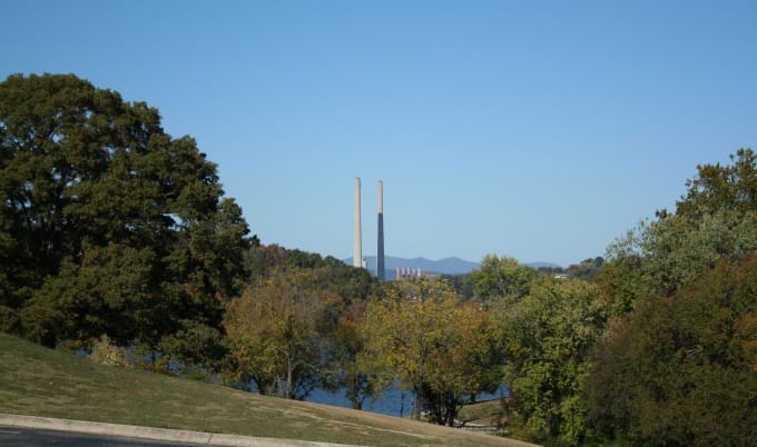 TVA, Kingston Fossil Plant, Kingston smoke stacks, Roane County TVA